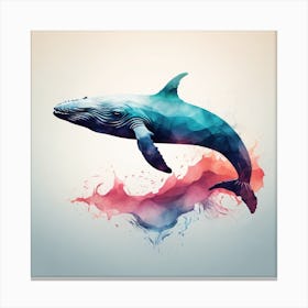 Abstract Humpback Whale Canvas Print