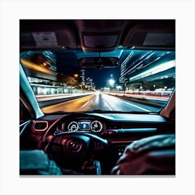 Vehicle View Transportation Drive Car Auto Mirror Vision Driver Street Landscape Traffic (6) Canvas Print