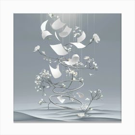 Paper Tree Canvas Print