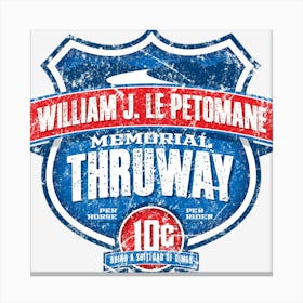 William J Lepetomane Memorial Thruway Canvas Print