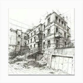 Urban Sketch Canvas Print