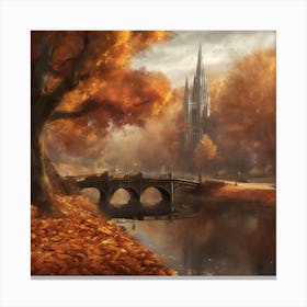 Autumn In The Park Canvas Print