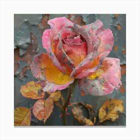 Rose On The Wall 1 Canvas Print