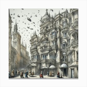 City In The Sky Canvas Print