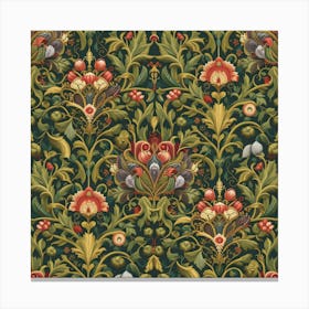 William Morris Inspired Artwork Canvas Print