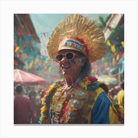 Man In A Costume 6 Canvas Print