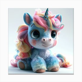 Unicorn 3d Model 11 Canvas Print