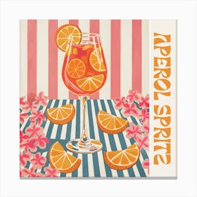 Aperol spritz home decor Canvas Print