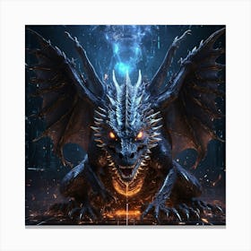 Dark Dragon Canvas Print