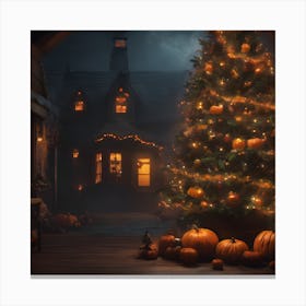 Halloween Tree Canvas Print