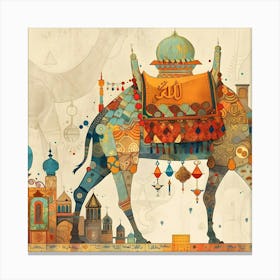 Islamic Camel Canvas Print