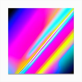 Abstract Rainbow Rays Canvas Print