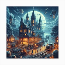 "Wizard's Warped Castle" Moon Manors Collection [Risky Sigma] Canvas Print