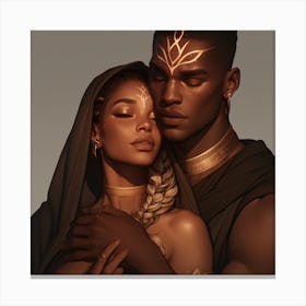 Egyptian Couple Canvas Print