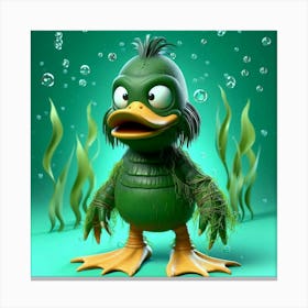 Duck Creature from the Black lagoon 6 Canvas Print