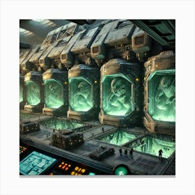 Vxs 4 Noxious Enforcer Kaiju Containment Bays Converted Canvas Print