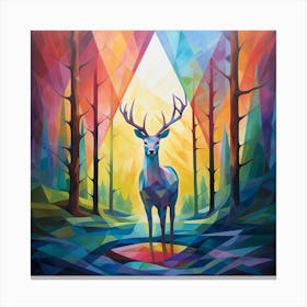 Deer In The Forest 1 Canvas Print