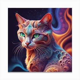 Magical Cat 2 Canvas Print