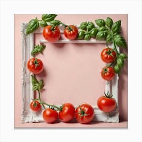 Tomato Frame - Tomato Stock Videos & Royalty-Free Footage Canvas Print
