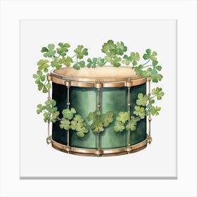 Shamrock Drum 2 Canvas Print