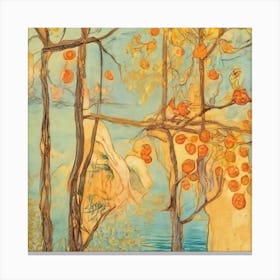 Orange Trees Canvas Print