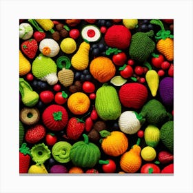 Crocheted Fruit 1 Canvas Print