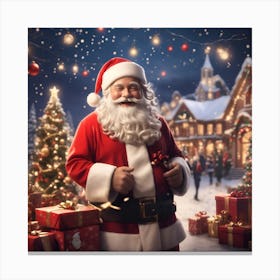 Christmas Santa Canvas Print