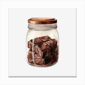 Chocolate In A Jar 9 Canvas Print