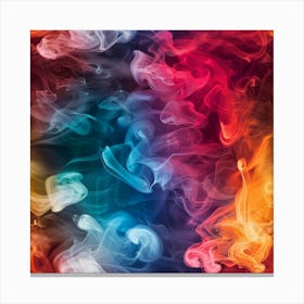 Colorful Smoke Background Canvas Print