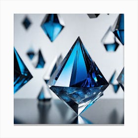 Blue Diamonds Canvas Print