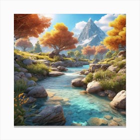 Mountain Stream 2 Canvas Print