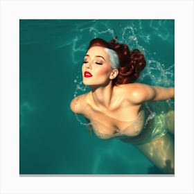 Pin Up Girl Canvas Print