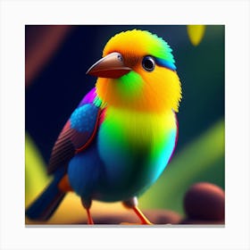 Colourful Bird Canvas Print