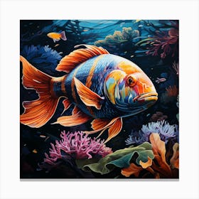 Fish In The Sea 1 Canvas Print