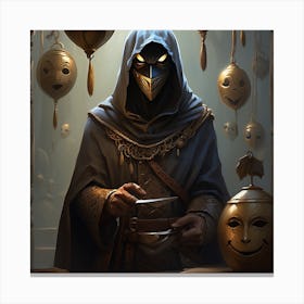 Man In A Mask Canvas Print
