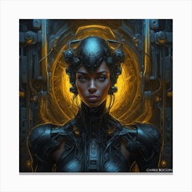 Cyberwoman Canvas Print