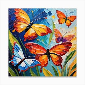 Colorful Butterflies 15 Canvas Print