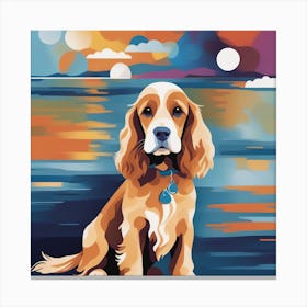 Cocker Spaniel Painting Canvas Print