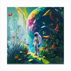 Space Explorer Canvas Art Canvas Print