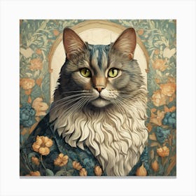 William morris Cat 1 Canvas Print