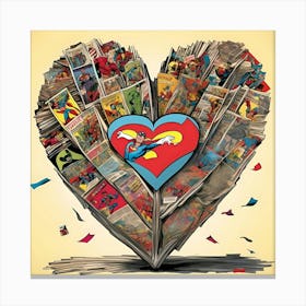 Heart Of Comics Canvas Print