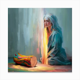 Woman With A Torch Canvas Print