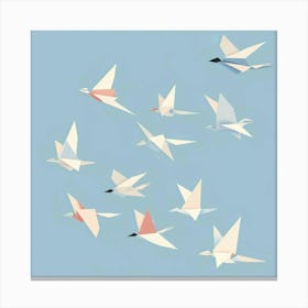 Origami Birds 4 Canvas Print