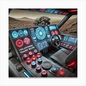 Mars Dominion Transit Rover Command Center Canvas Print