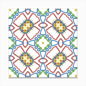 National Embroidered Pattern Canvas Print