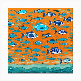 Fishes In The Ocean 1 Canvas Print