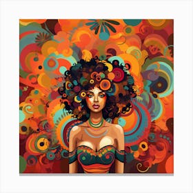 Afro Girl 9 Canvas Print
