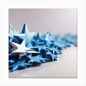 Blue Stars Stock Photos & Royalty-Free Footage Canvas Print