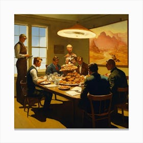 'The Dinner Party' Canvas Print