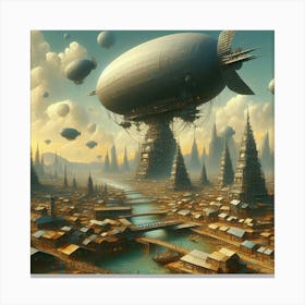 Futuristic City 26 Canvas Print